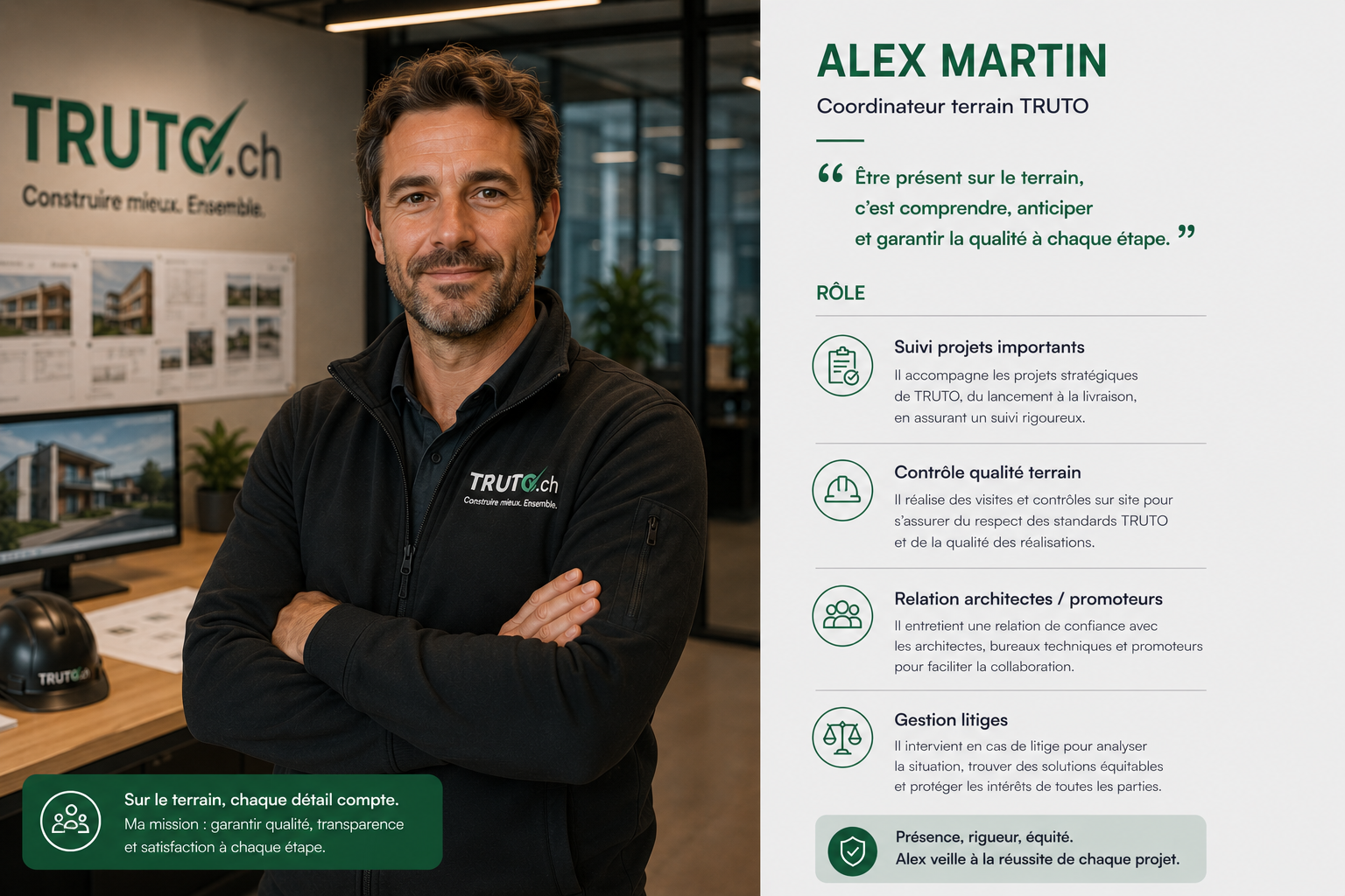 Alex Martin, coordinateur terrain TRUTO.ch