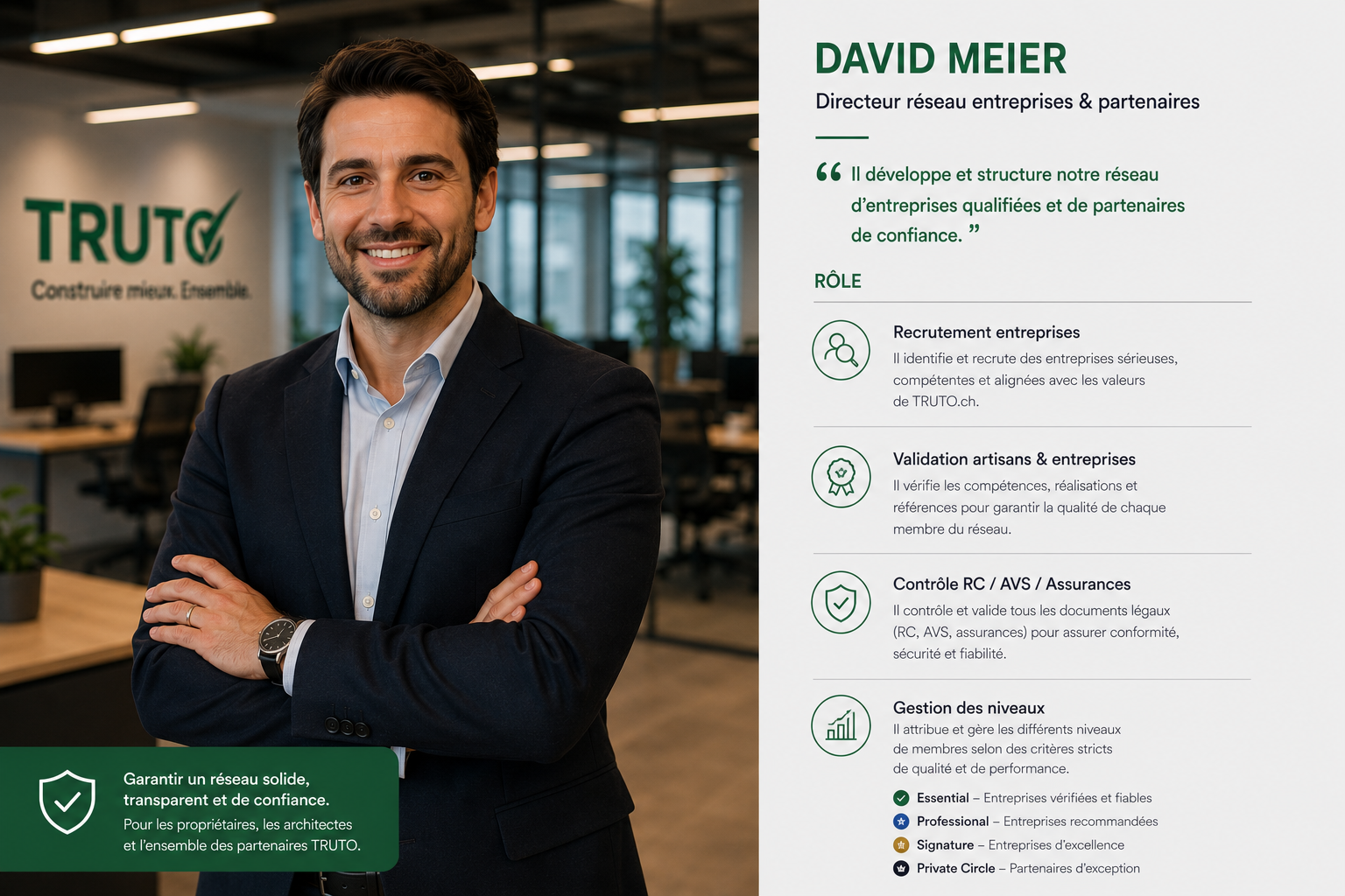 David Meier, directeur réseau entreprises et partenaires TRUTO.ch
