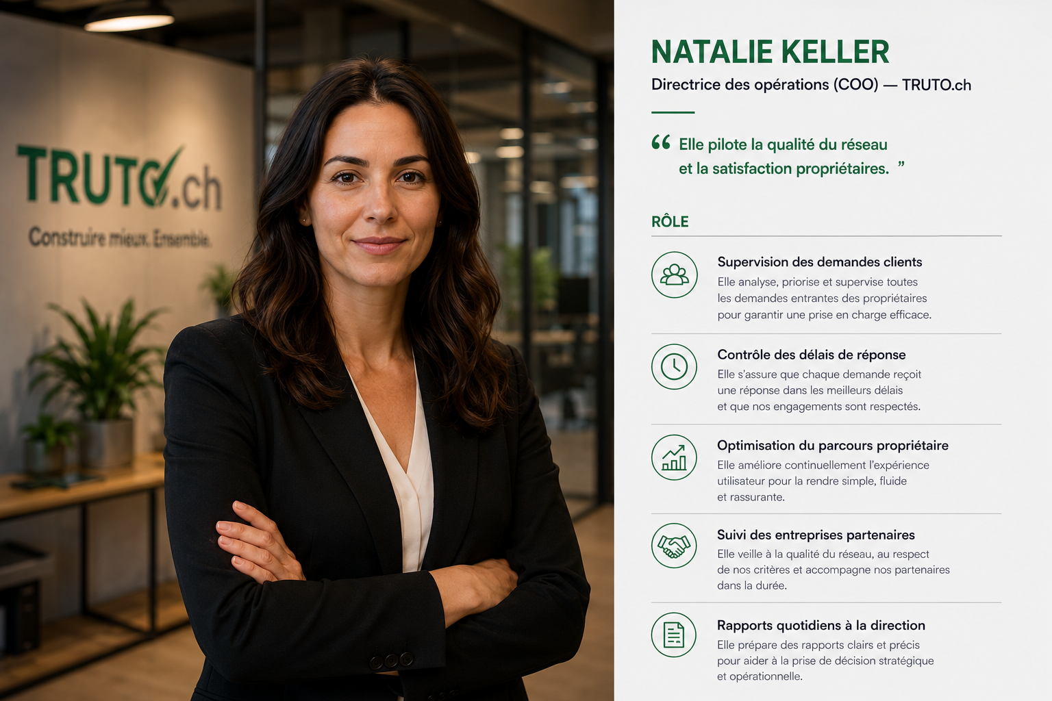 Natalie Keller, directrice des opérations TRUTO.ch